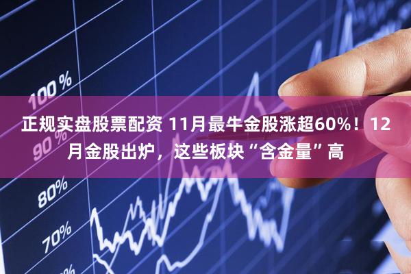 正规实盘股票配资 11月最牛金股涨超60%！12月金股出炉，这些板块“含金量”高